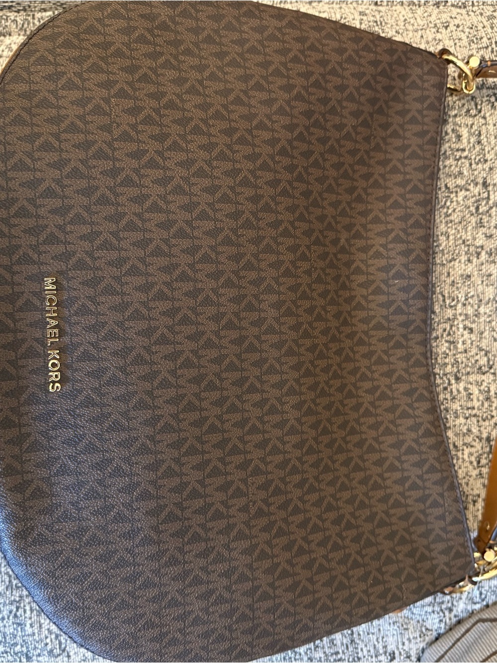 Michael Kors Tan Leather Purse with Gold Hardware